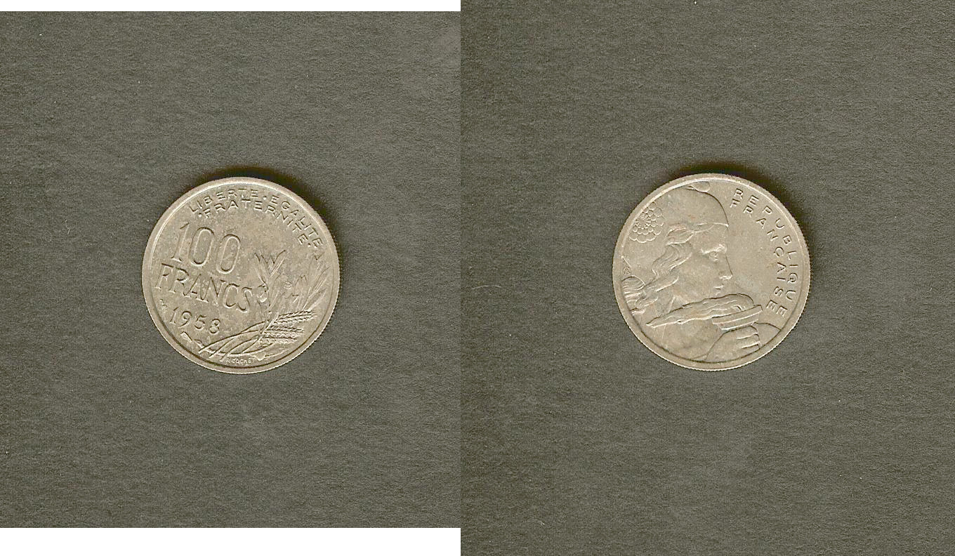100 francs Cochet 1958 Beaumont-le-Roger SPL-